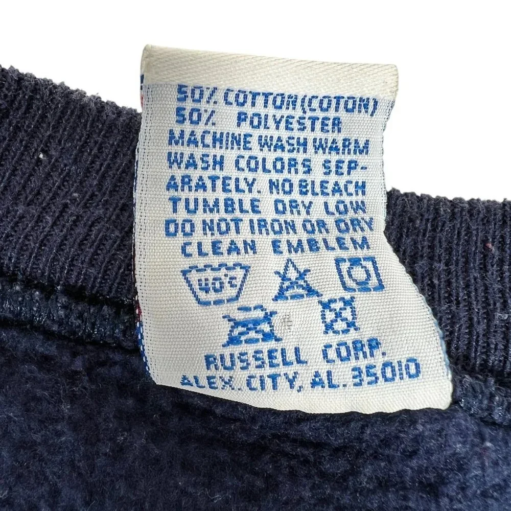 Vintage Russell Athletic Mens Blue Georgia Tech Wreath Sweatshirt Size XXL - Picture 10 of 11
